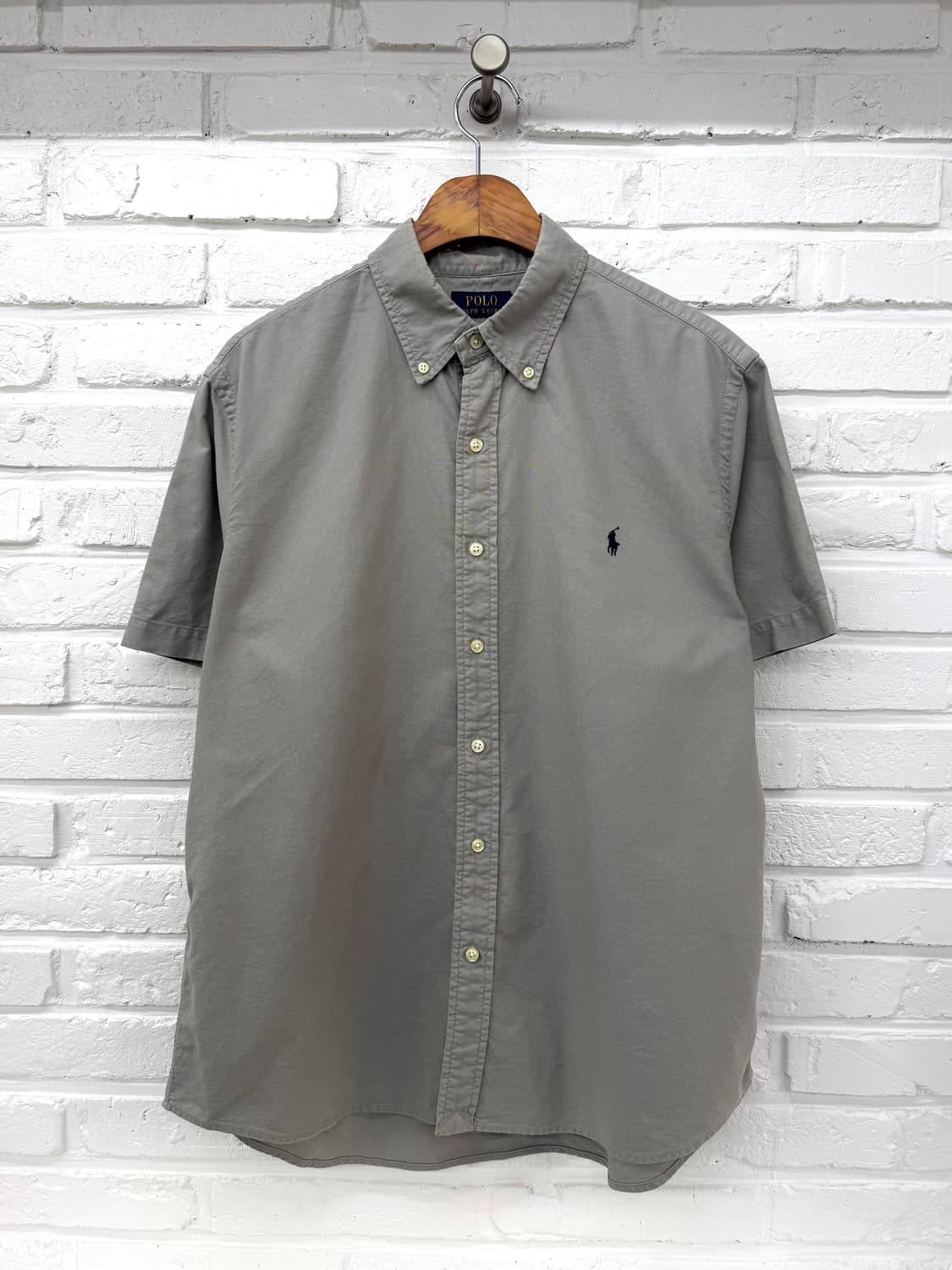 폴로 그레이 클래식핏 반팔셔츠 상품이미지3