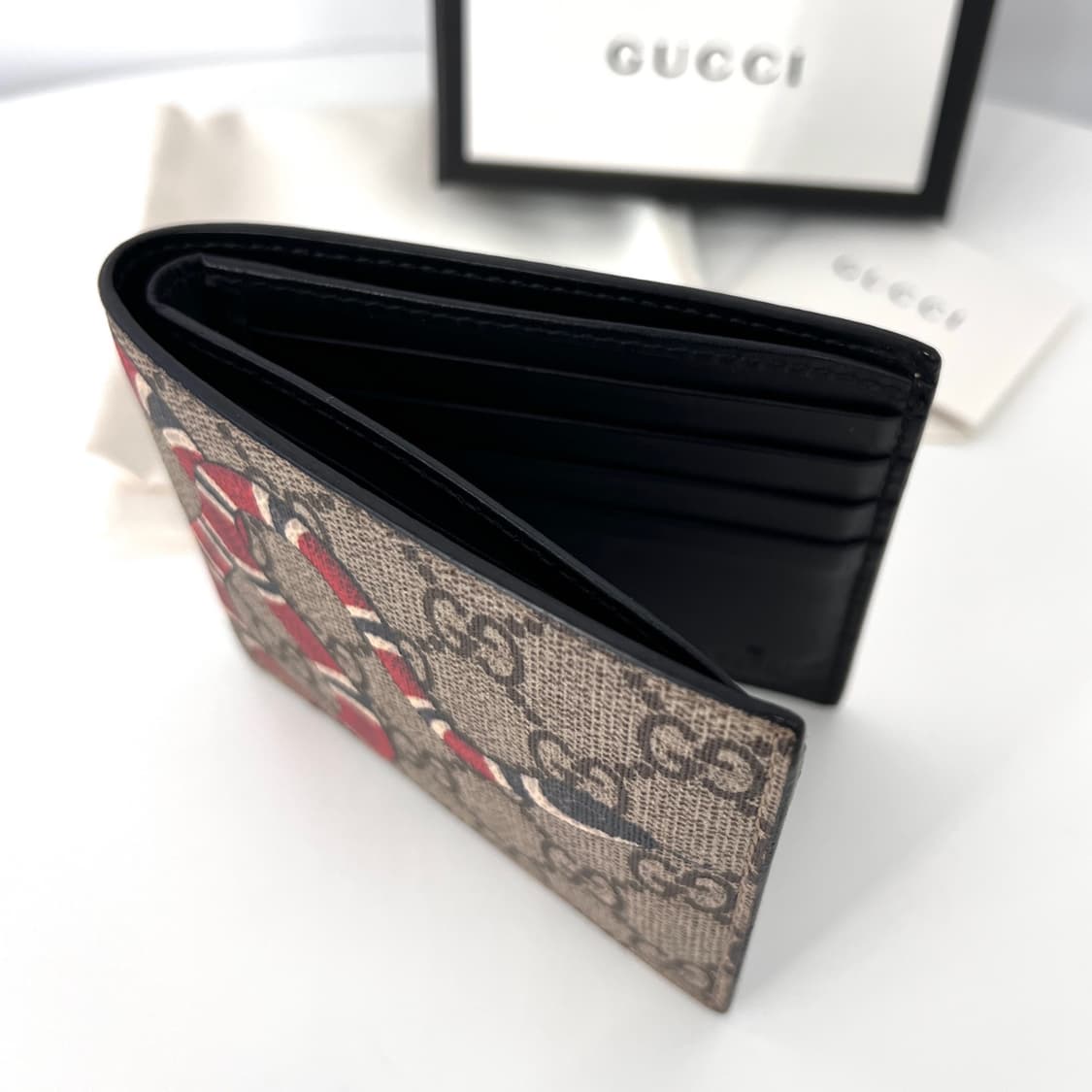 구찌 GG 수프림 스네이크 반지갑 (451268) 상품이미지6