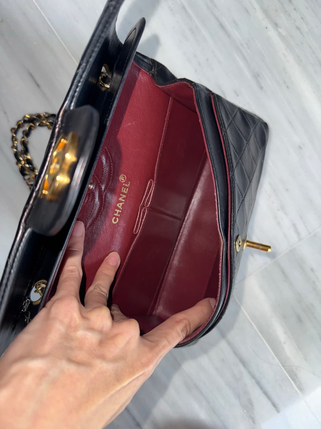 샤넬 클래식 플랩 스몰 빈티지 블랙 상품이미지4