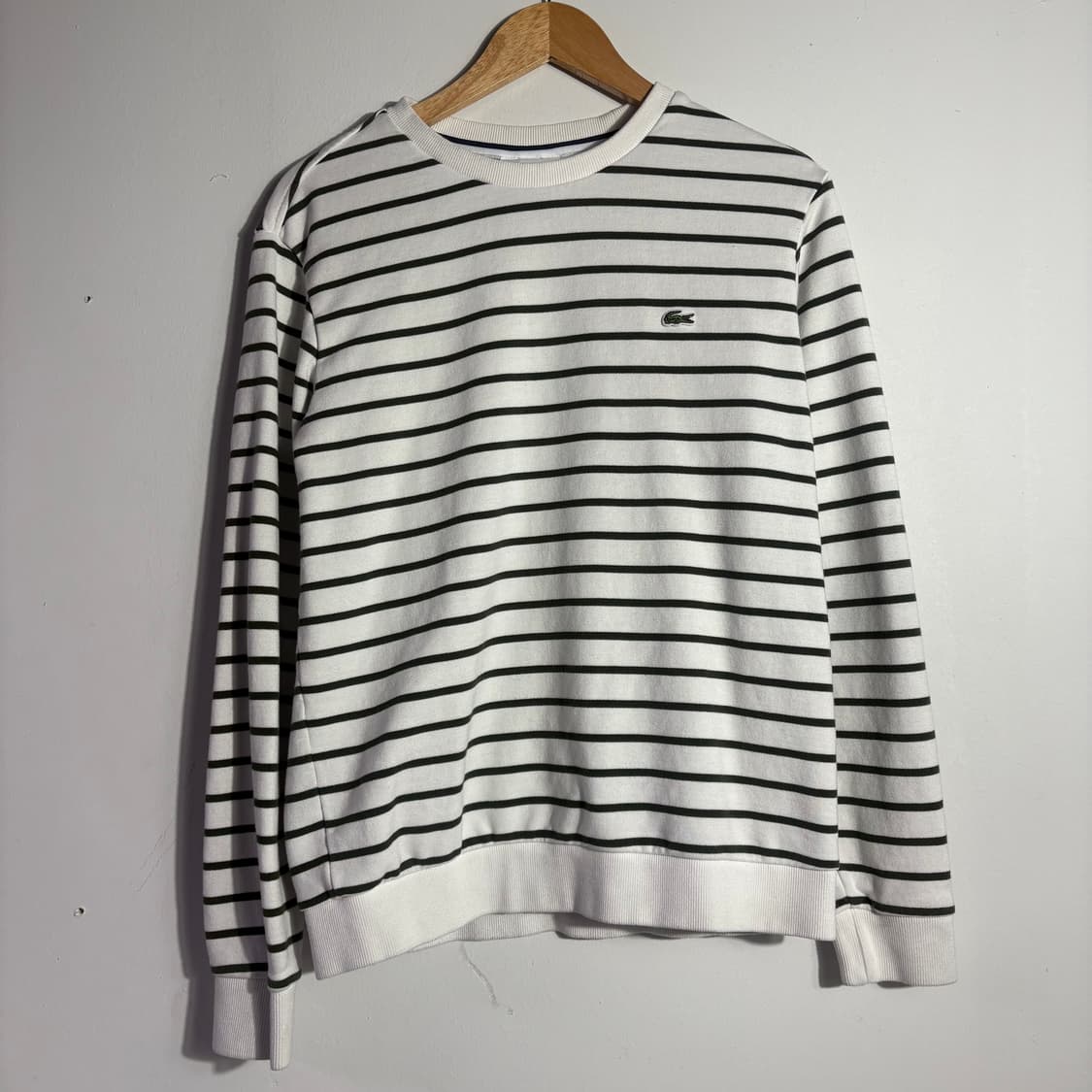 라코스테 스트라이프 맨투맨 스웨트셔츠 (무료배송) 상품이미지1