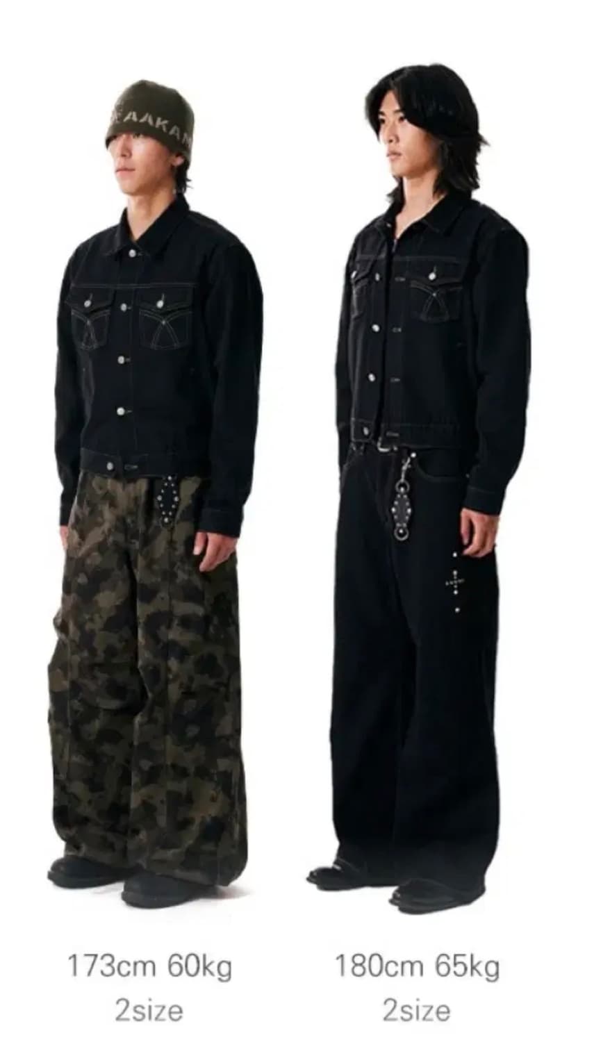 아캄 웨스턴 스터드 데님 자켓 2사이즈 상품이미지1