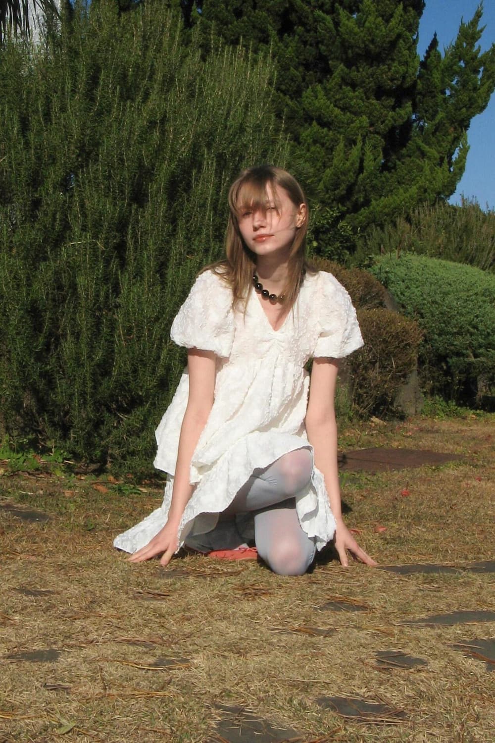 시눈 Jacquard Ribbon Blouse & frill skirt  상품이미지3