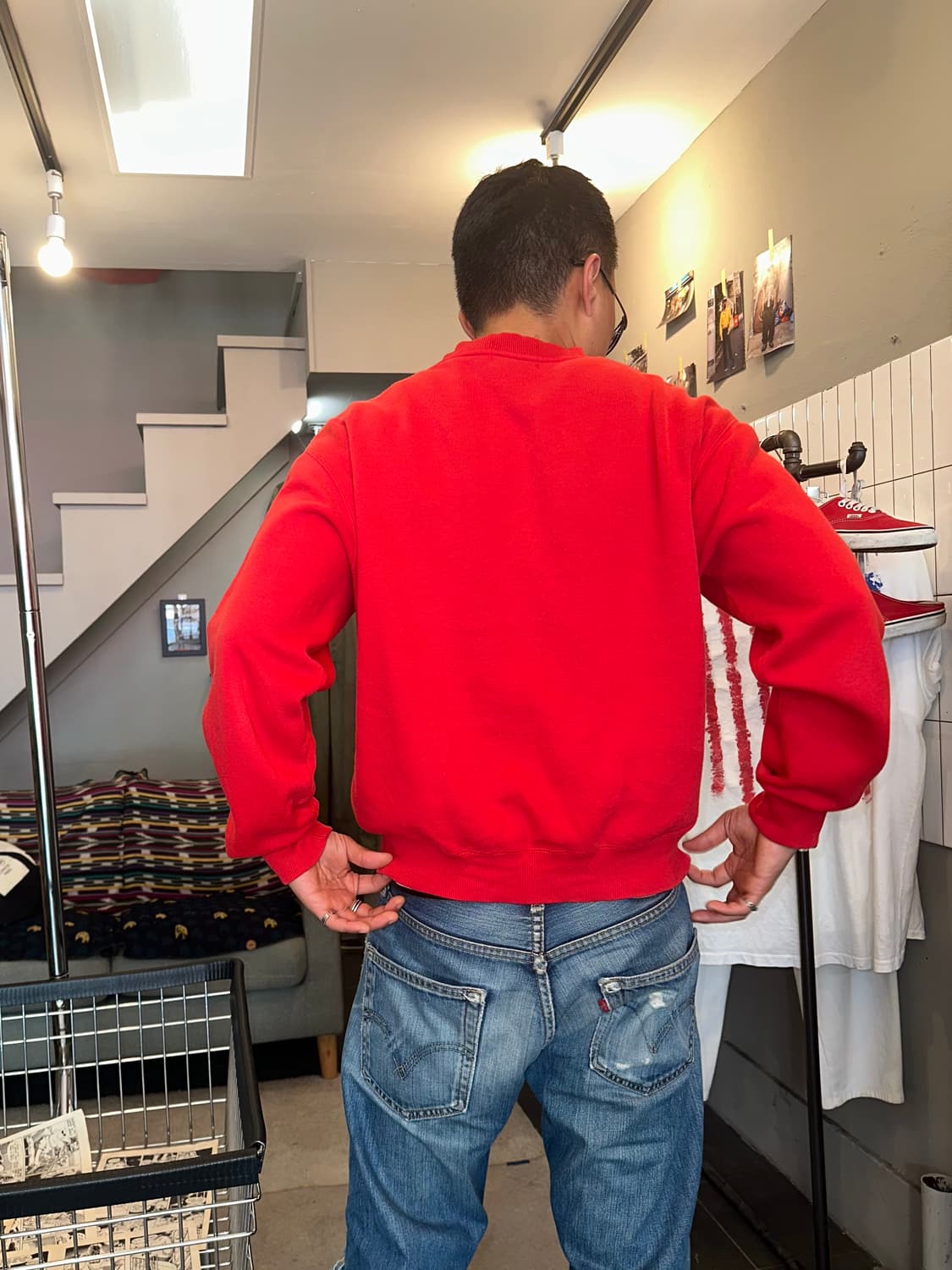 Helly Hansen logo detail red sweatshirt  상품이미지3
