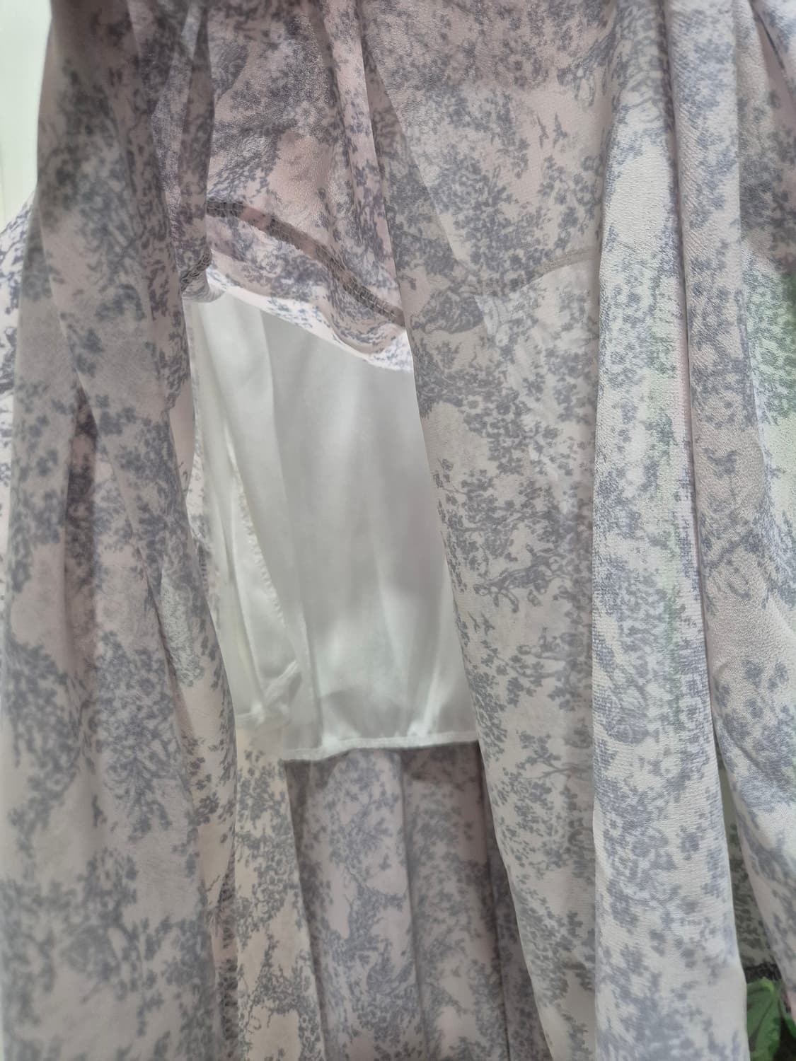 (세일)(새상품)핑크 플라워 패턴 롱 원피스 상품이미지7