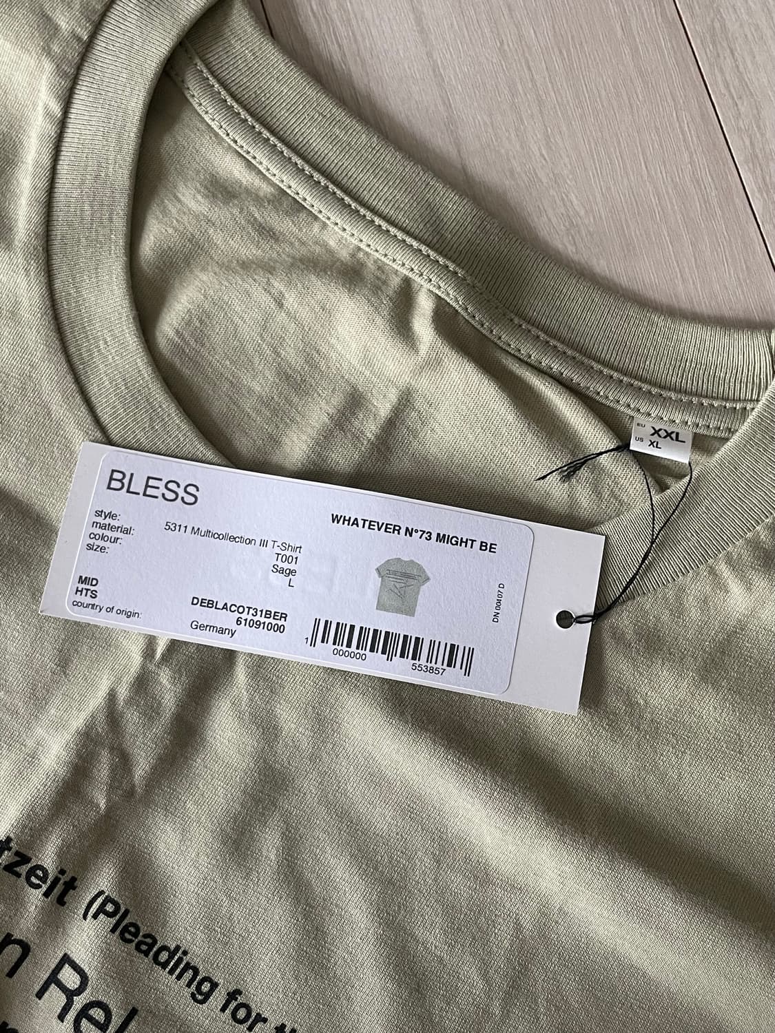 BLESS 블레스 멀티컬렉션 III 티셔츠 L 새상품 상품이미지4