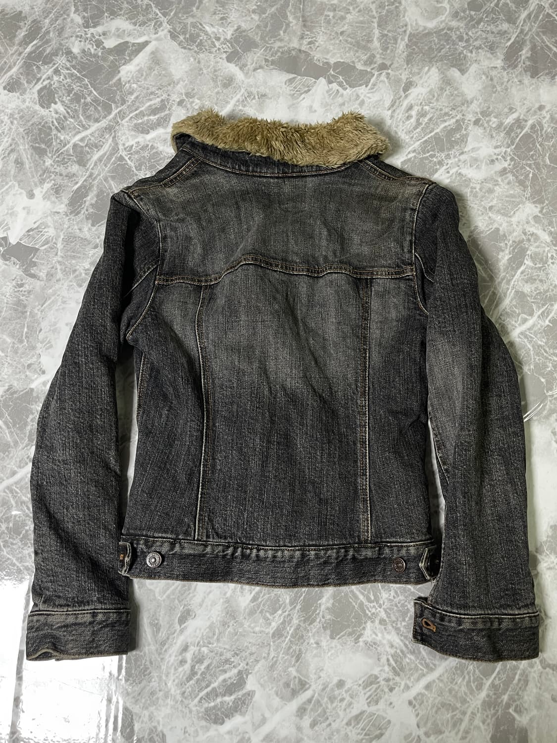 (Unknown)denim fur jacket 상품이미지7