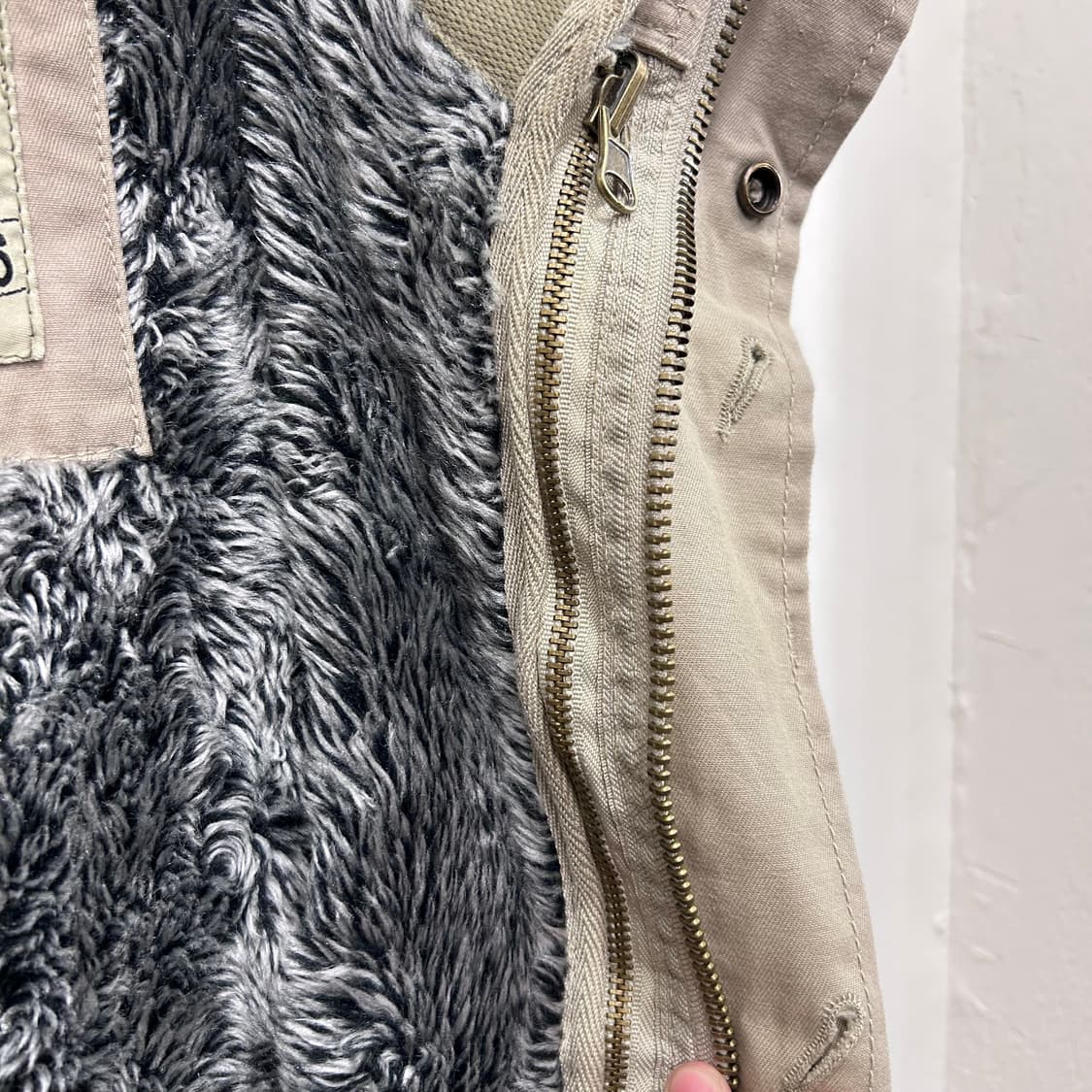 MSGR 이너모헤어 M-65 후드 사파리 개파카 상품이미지4