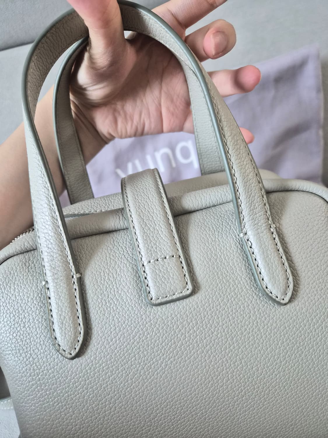 (체인포함)분크 토크 토트백 S 라이트베이지 상품이미지8