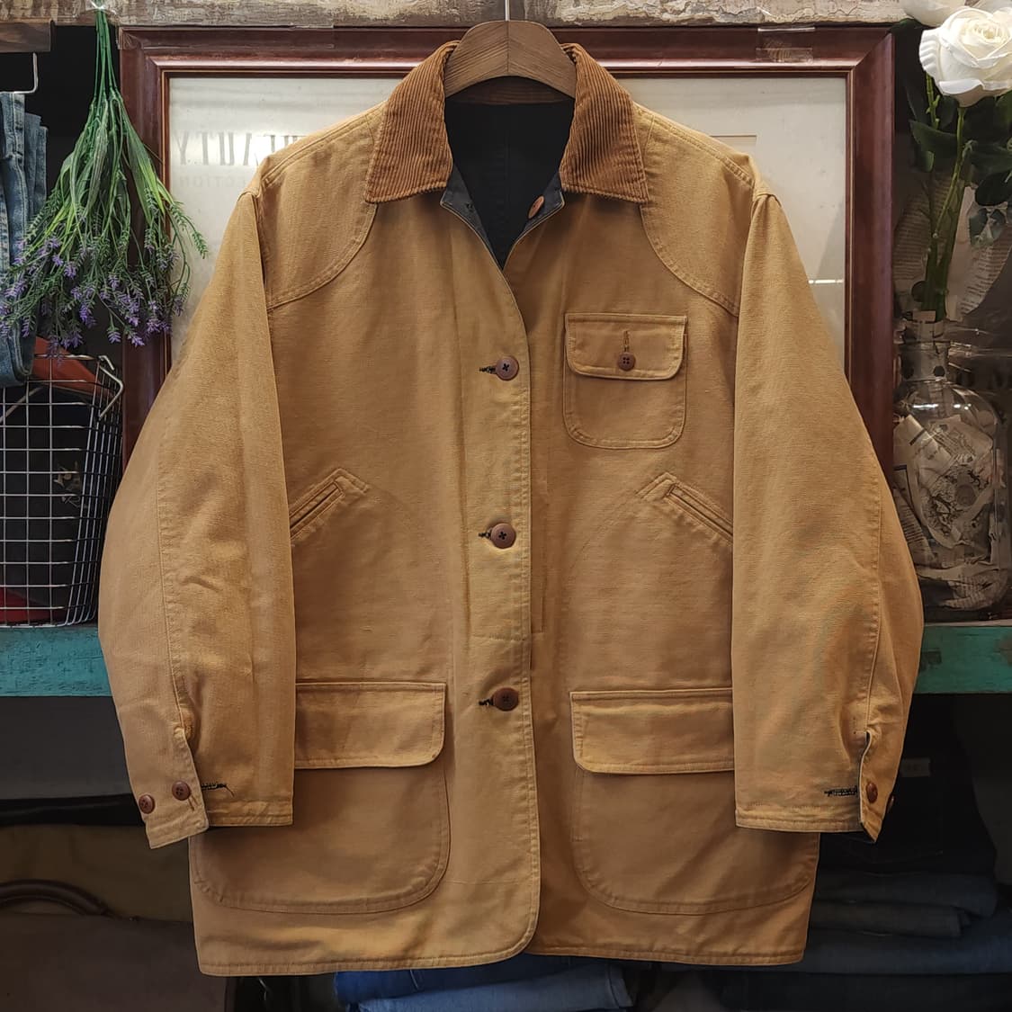 90s 폴로 컨트리 리버시블 헌팅자켓 헤비 캔버스 워크자켓 55 상품이미지3