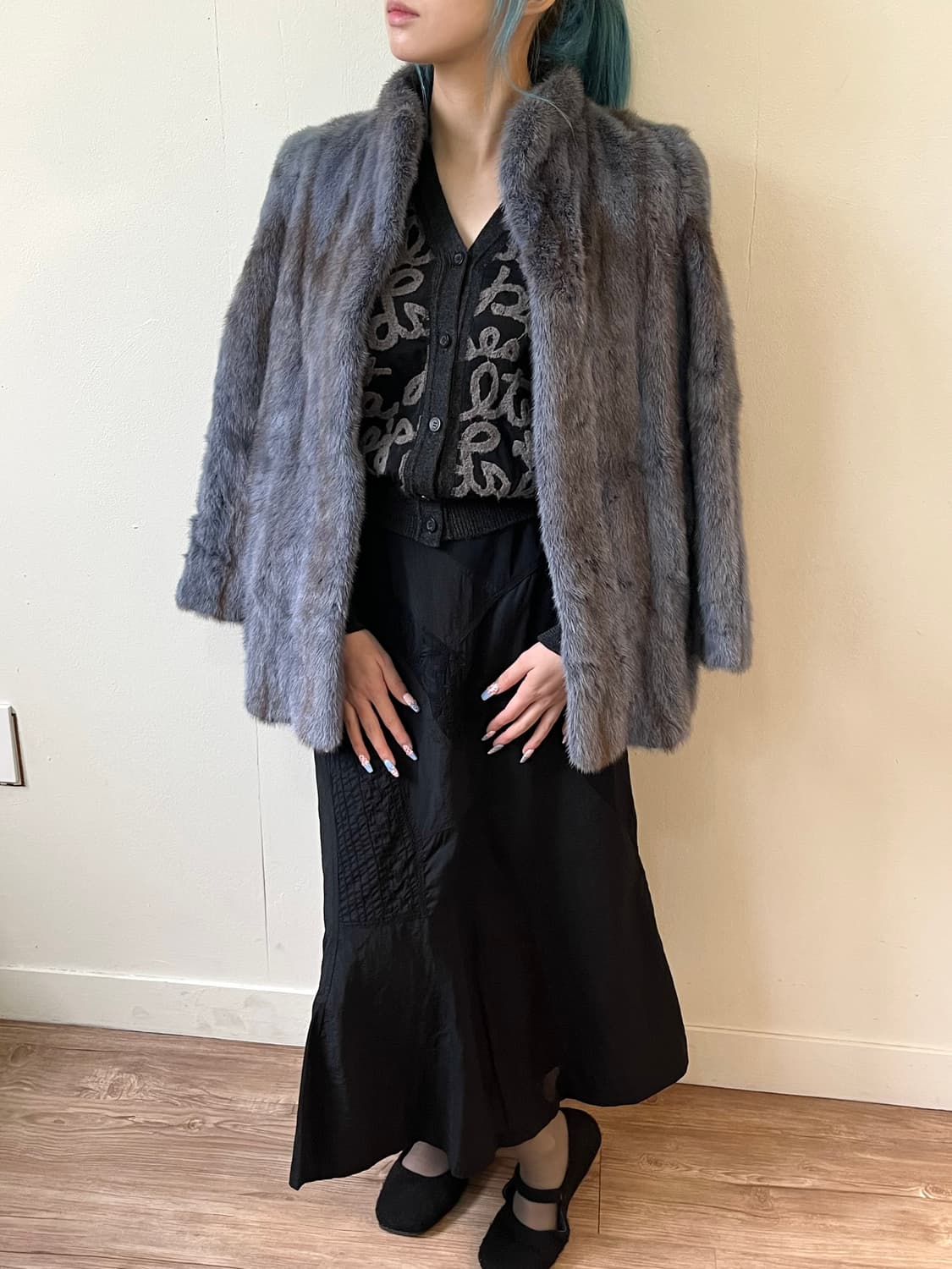 japan vtg 밍크 퍼 자켓 상품이미지6