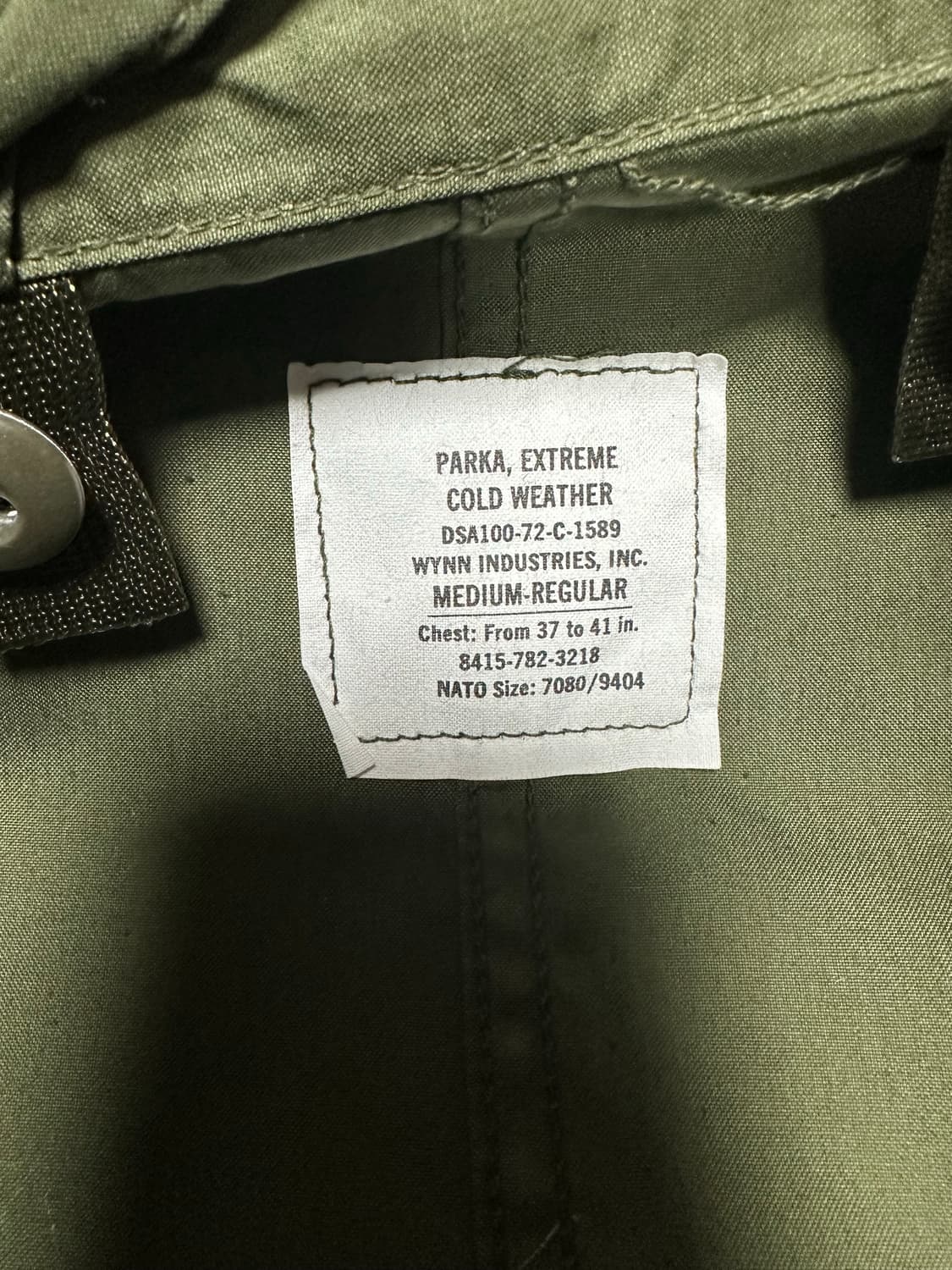 [M] M65 피쉬테일 OG 데드스탁  상품이미지6