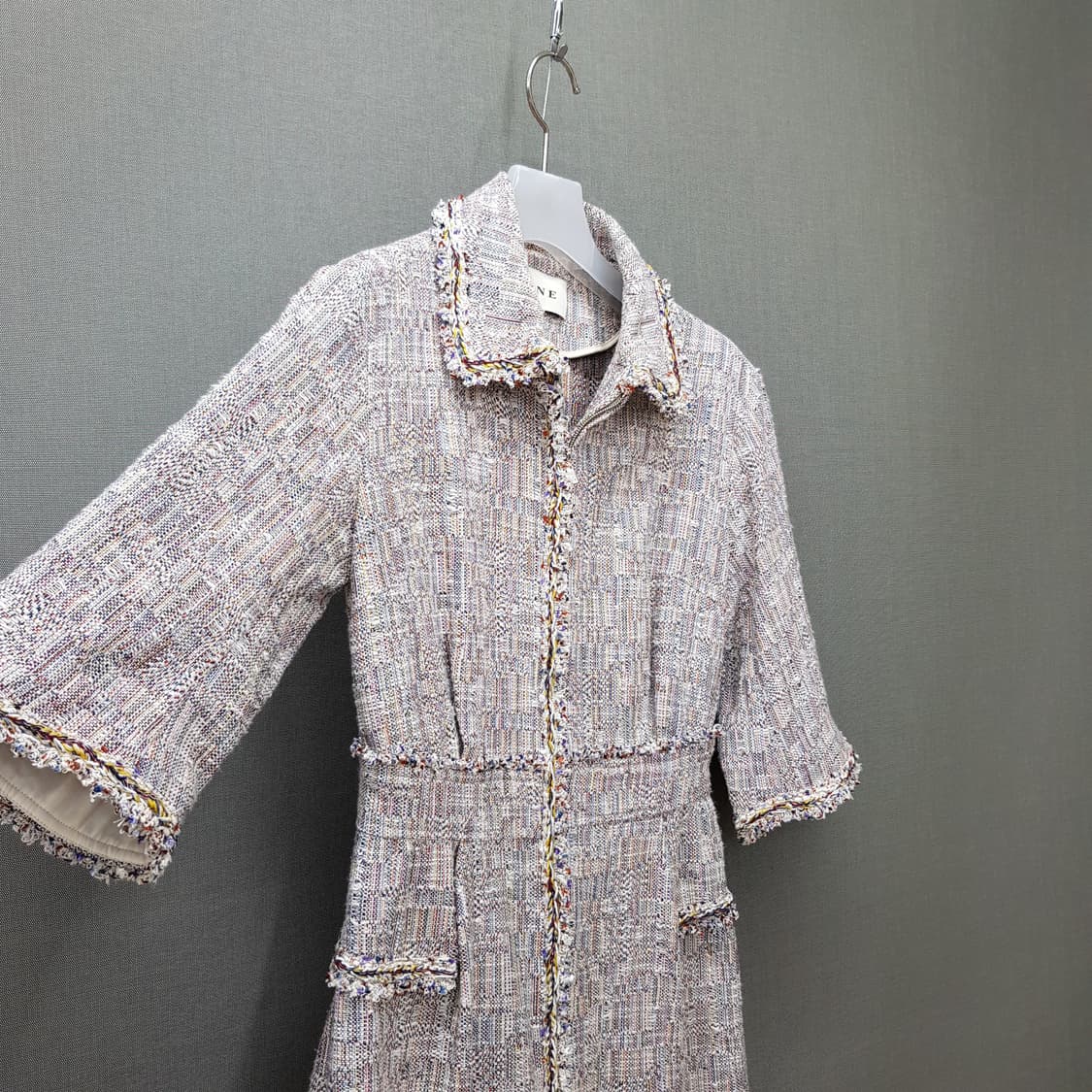 한섬 마인 트위드 A라인 원피스 76-90-155사이즈 상품이미지4