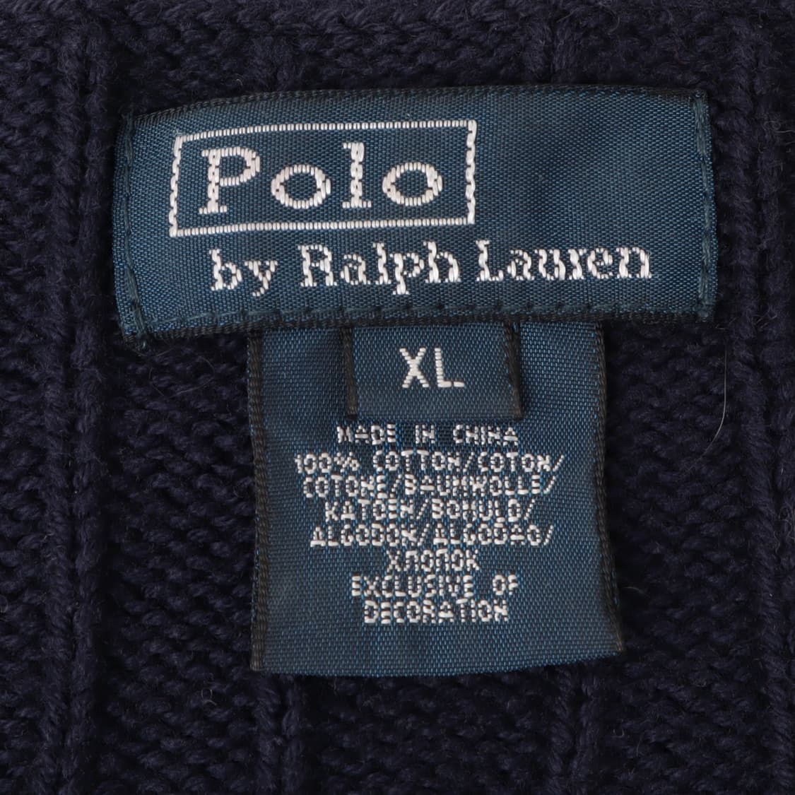 폴로 랄프로렌 네이비 케이블 니트 스웨터 상품이미지8