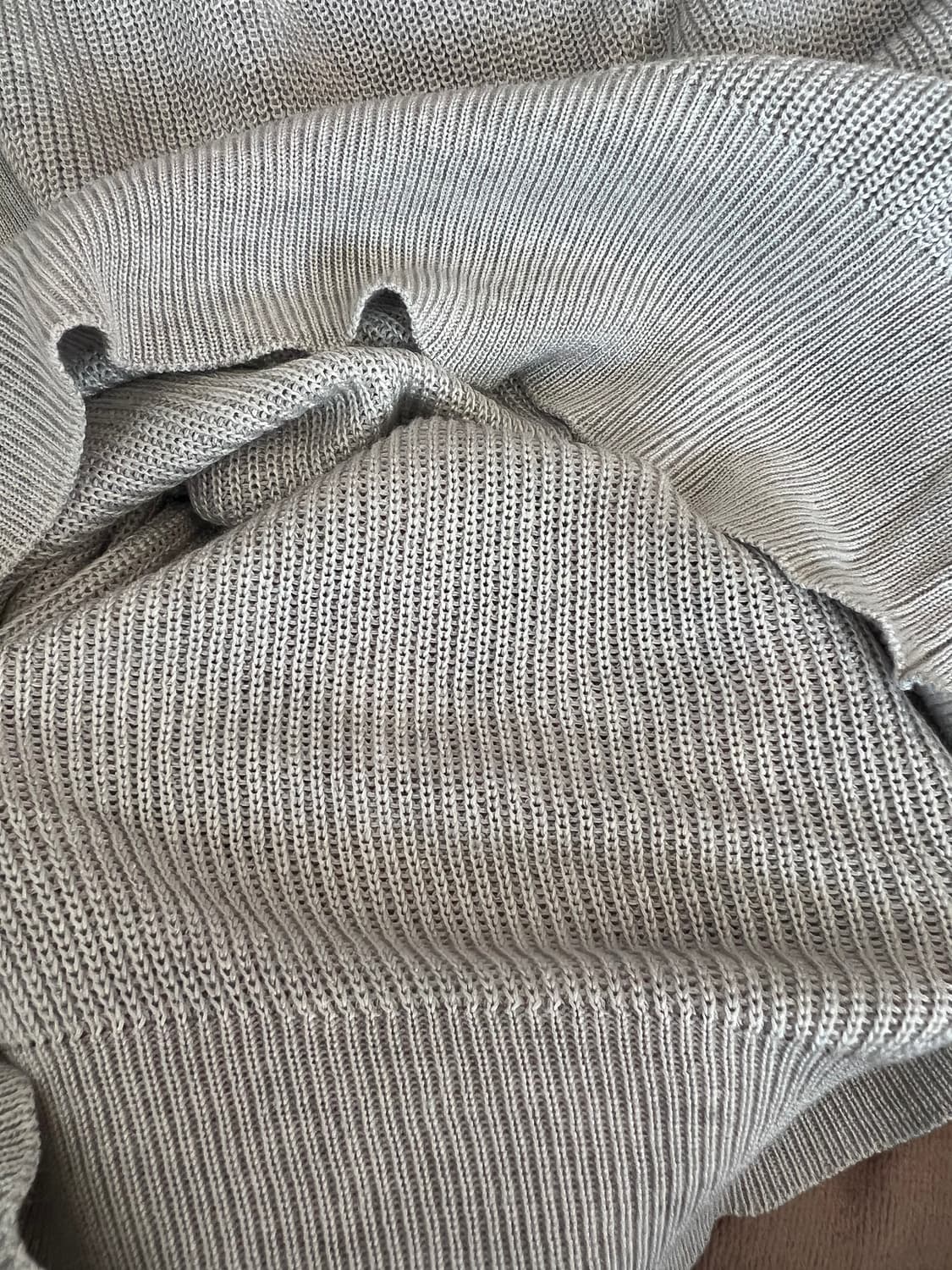 iCB 여성 그레이 브이넥니트 코튼니트 상품이미지6