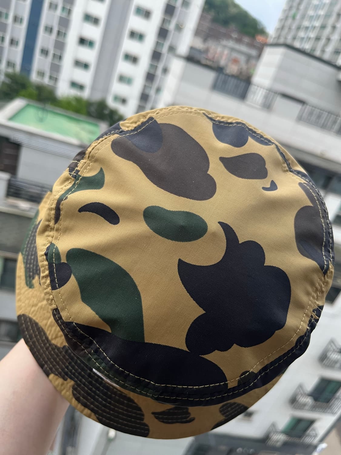 베이프 1st 카모 버킷햇 황계 상품이미지4
