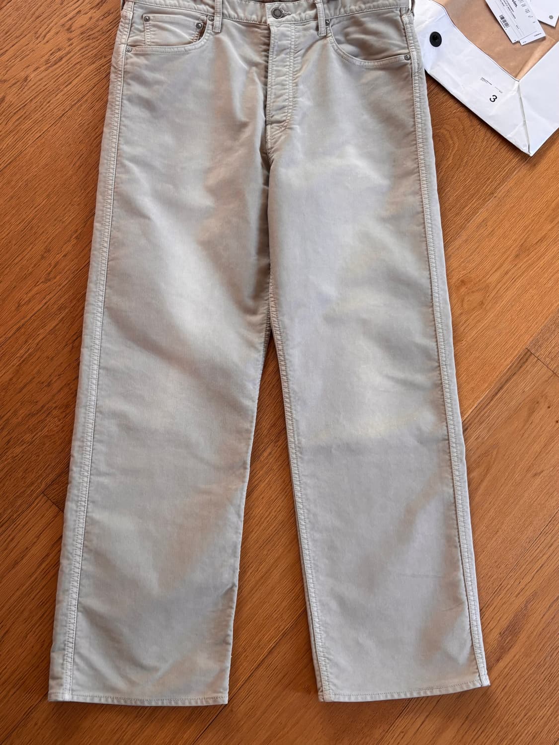 [3] 비즈빔 25aw fluxus 01 g.cords wide 베이지 상품이미지3