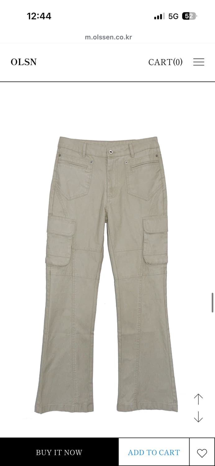 올슨워시드 슬림 카고 팬츠 (새상품) 상품이미지2