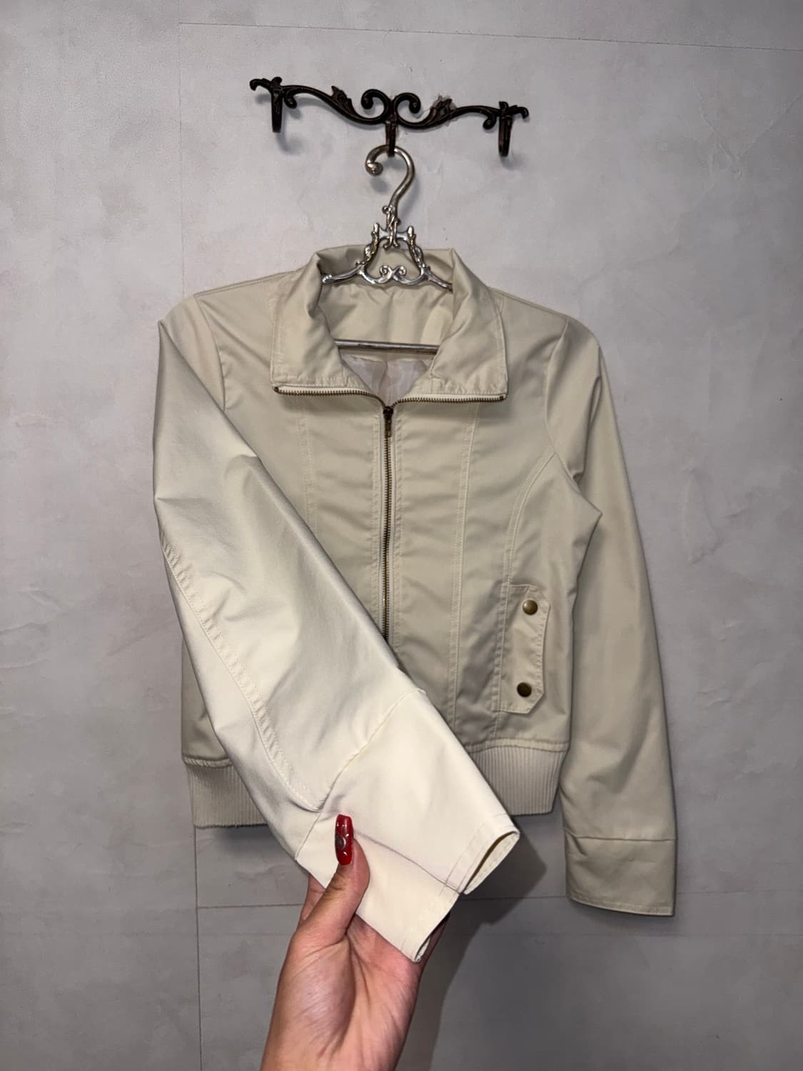 Ivory line detail zipup jacket  상품이미지3