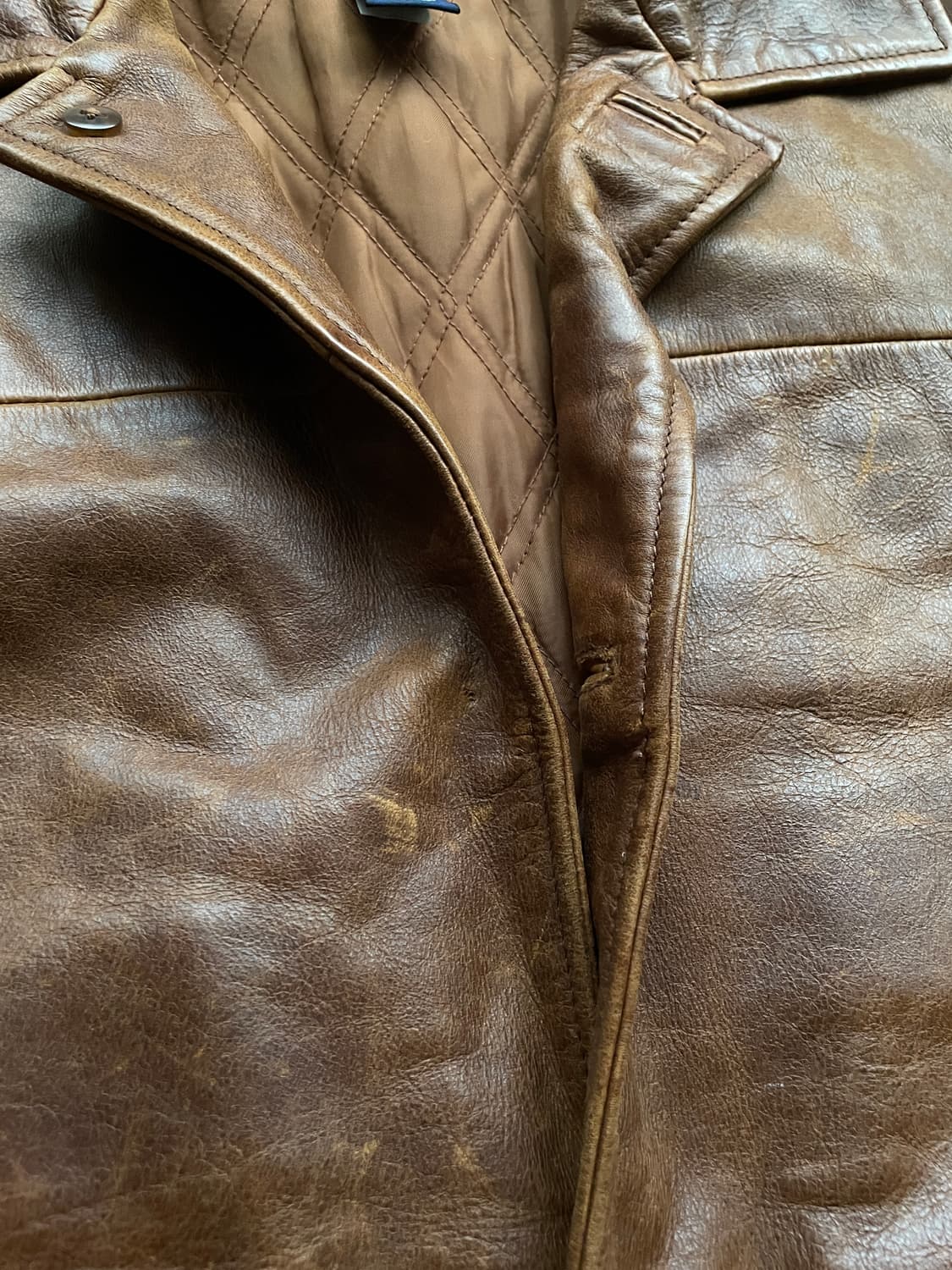 90s 올드갭 레더 카코트 브라운 gap carcoat 상품이미지4