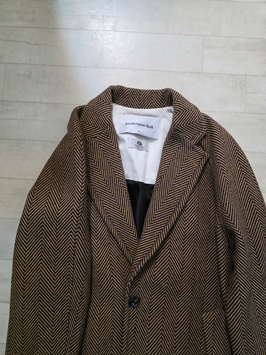 앤더슨벨 미구엘 헤링본 레글런 코트 M 상품이미지2