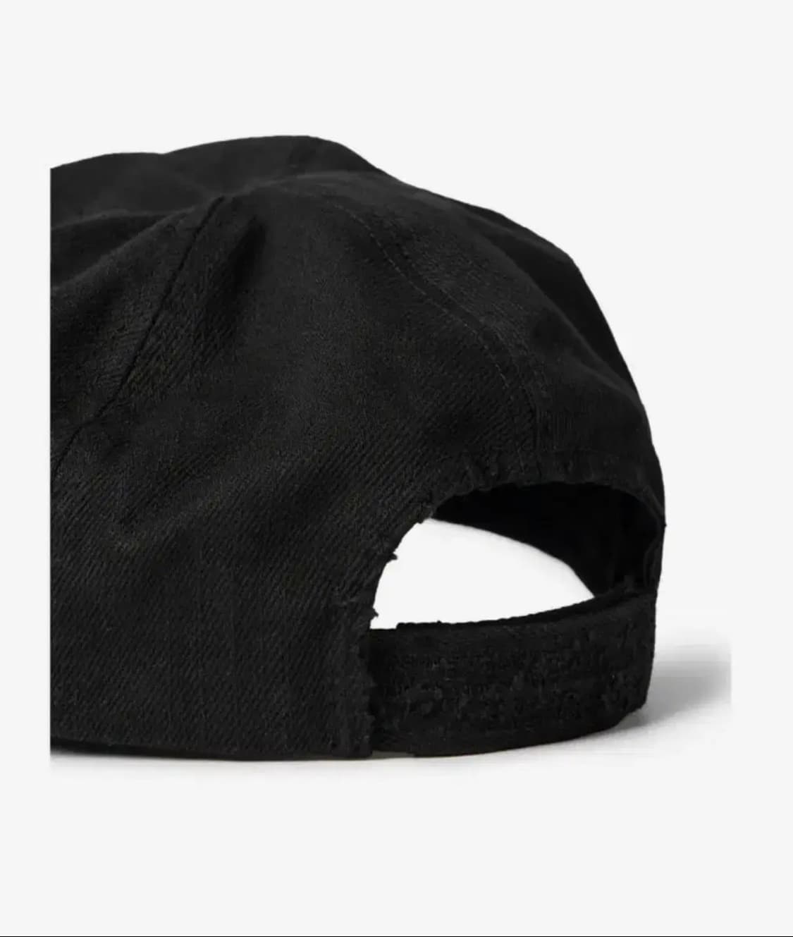 [새상품]ETCE BOY HOOD DESTROYED CAP (BLACK) 상품이미지4