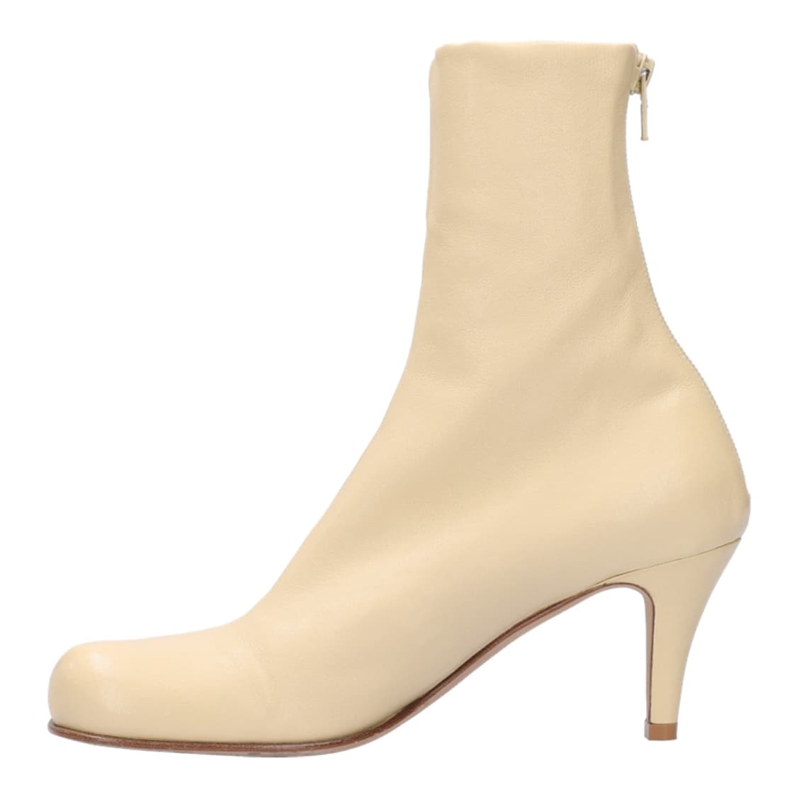 보테가 베네타 610238 블록 앵클 부츠 아이보리 37  상품이미지2