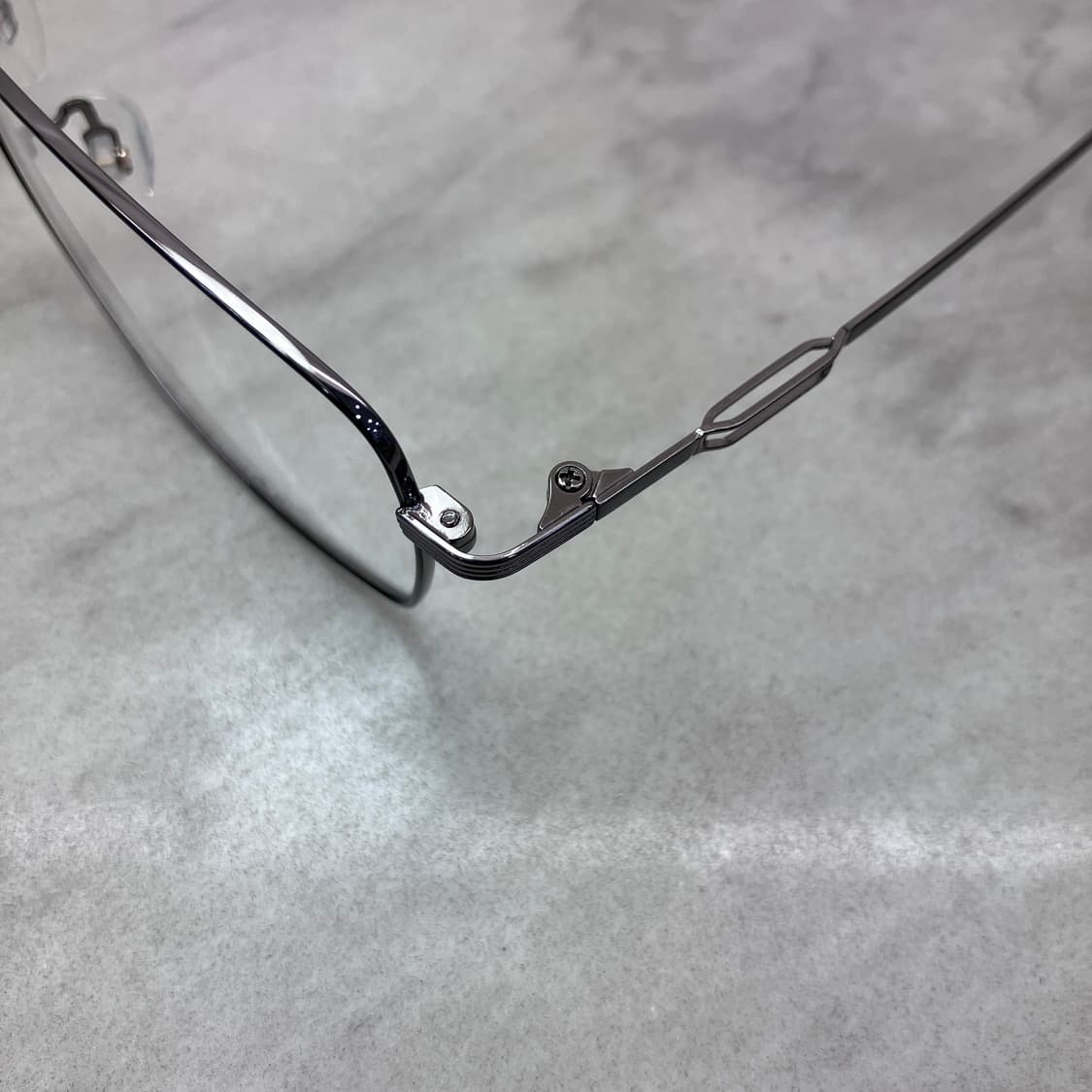 C92 크루세이드 Crusade 블랙 실버 스퀘어 메탈테 안경 45139 상품이미지2