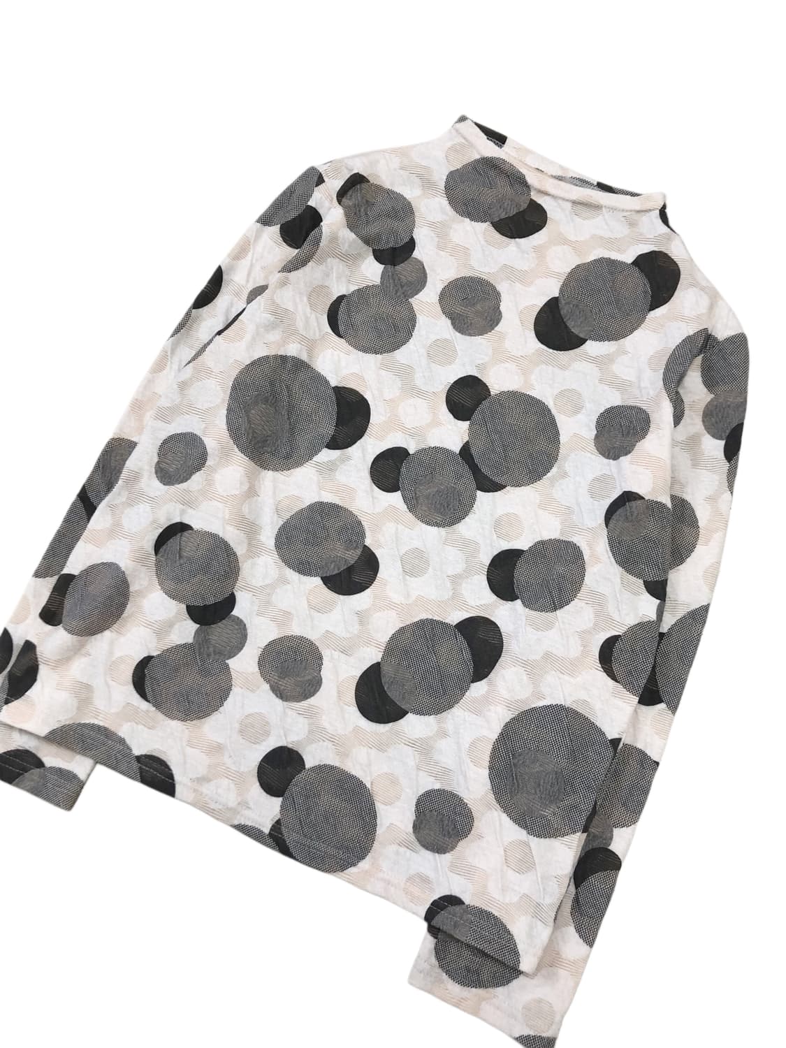 플라워 도트 터틀넥 목폴라 티셔츠 상품이미지9