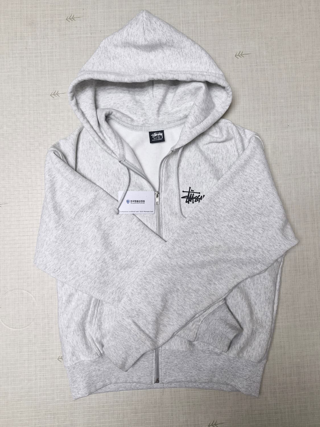 스투시 베이직 후드집업s 새상품 상품이미지1