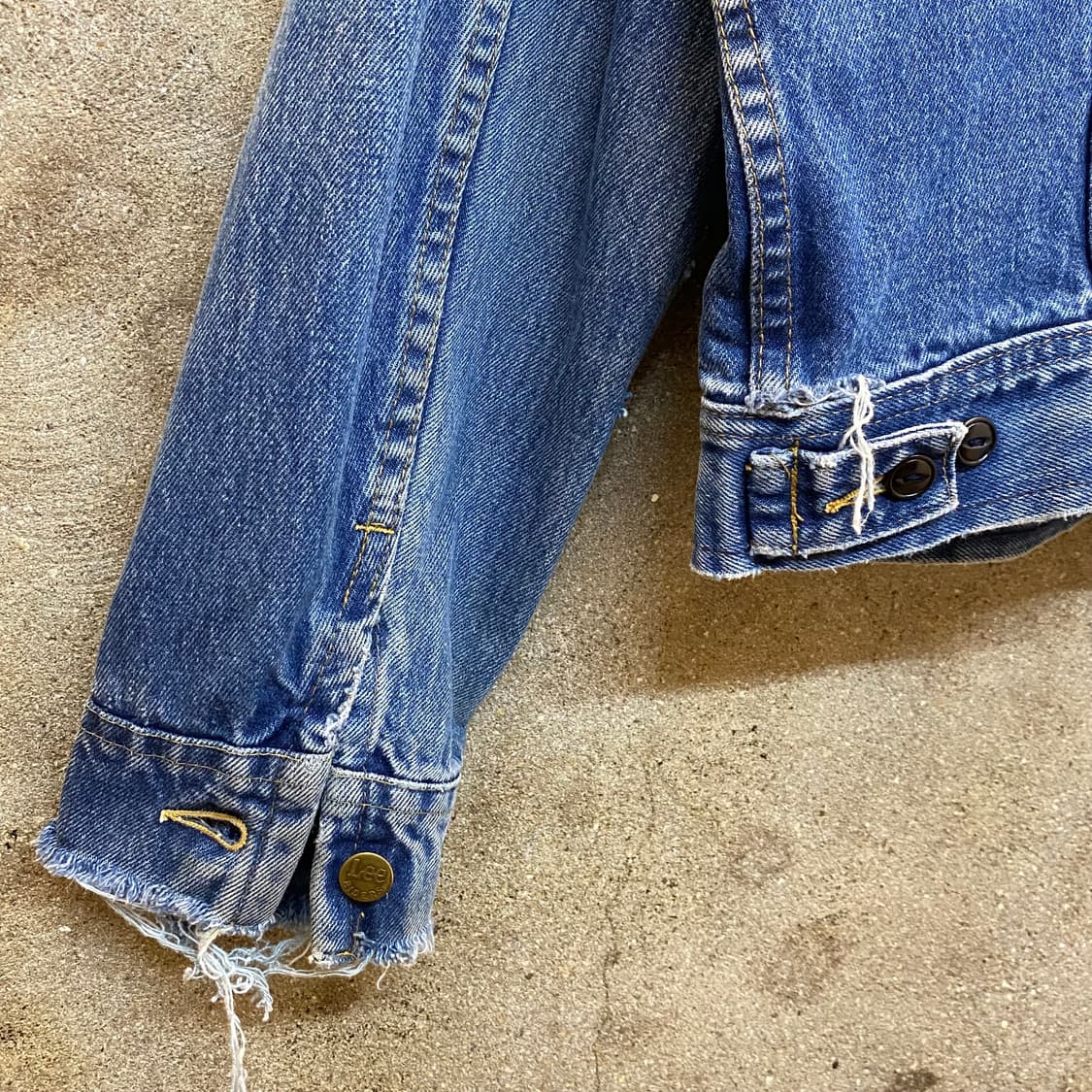 레어 90s Made in USA 빈티지 Lee 리 데님자켓 청자켓 상품이미지9