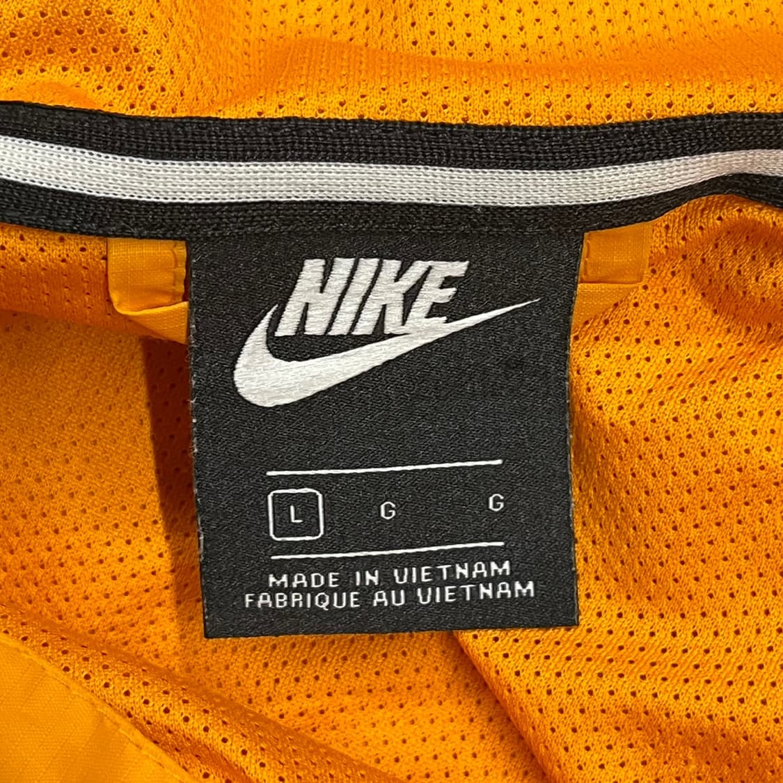 [정품/L] 나이키 후드 바람막이 오렌지 블랙 화이트 b8 상품이미지5