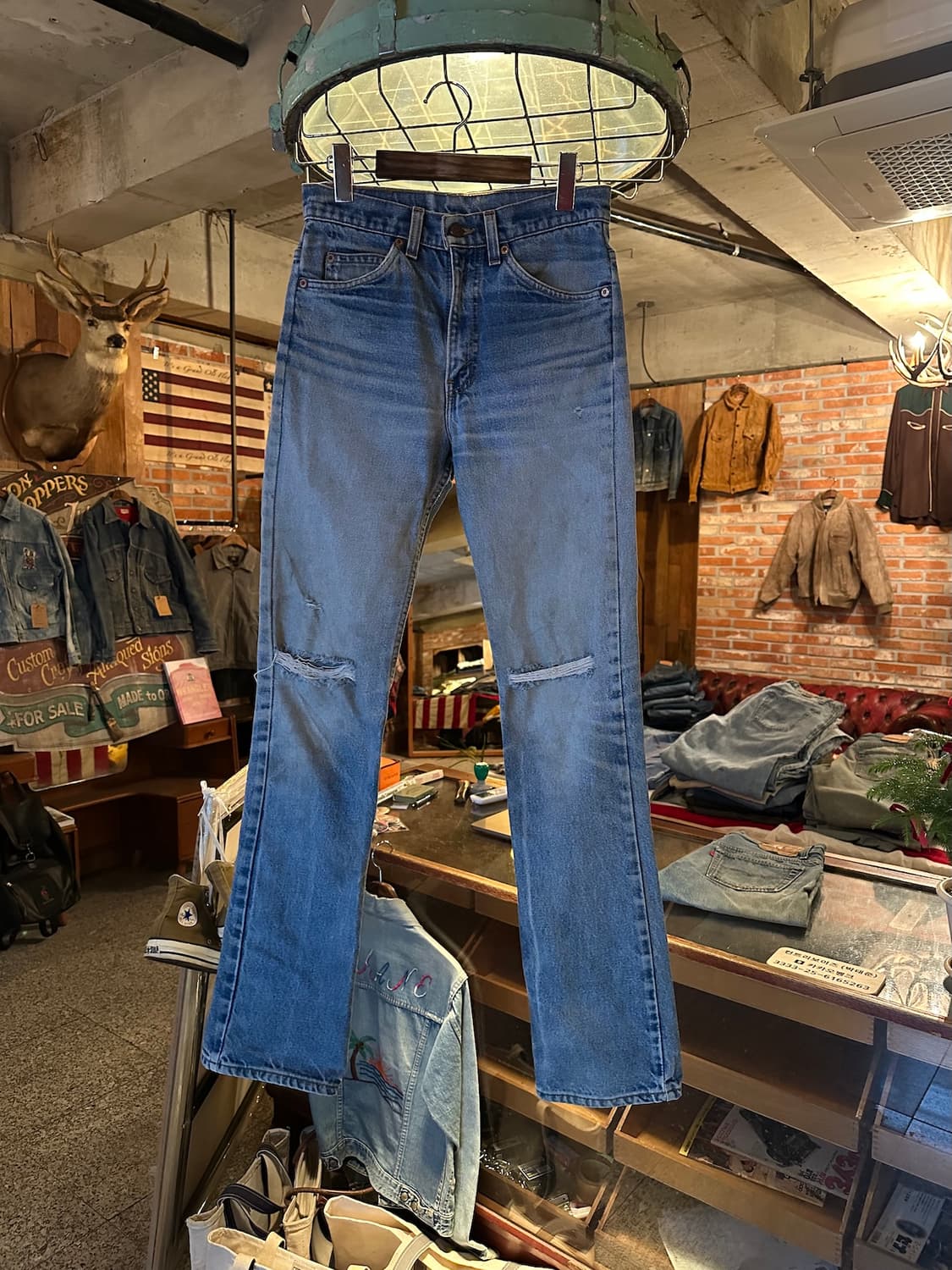 90s USA 빈티지 리바이스 517 오렌지탭 부츠컷 데님 팬츠 상품이미지1