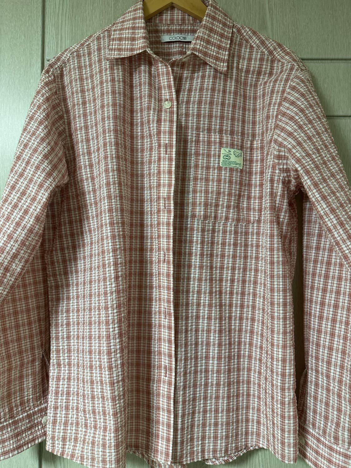 콜로신스 Interlaken Check Shirt Salmon 상품이미지3