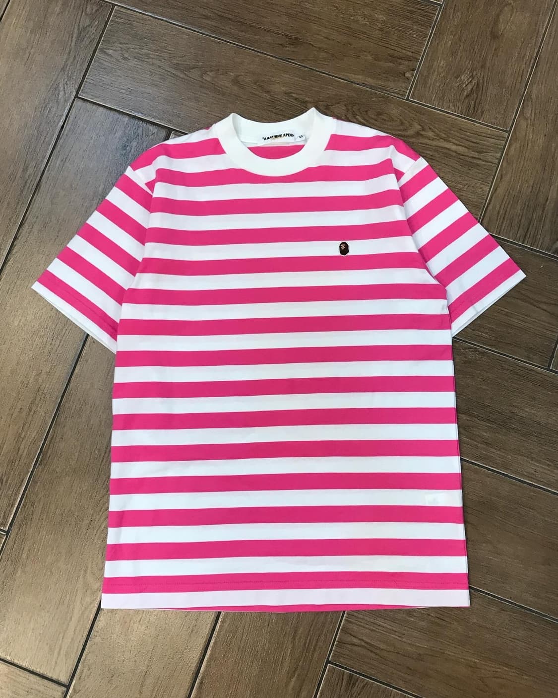 Bape Pink Stripe T-shirt ❌ 베이프 솔닷 ❌ 상품이미지6
