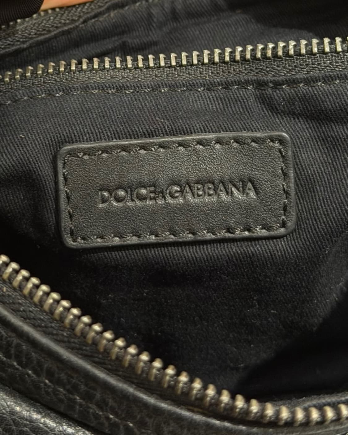 돌체앤가바나 블랙 레더 힙색 상품이미지7