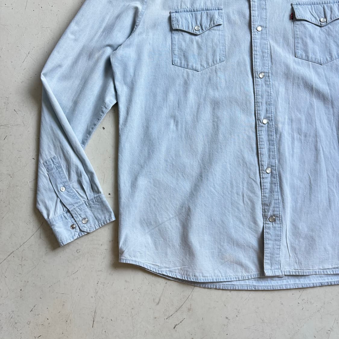 리바이스 빈티지 웨스턴 데님셔츠 2XL 상품이미지3