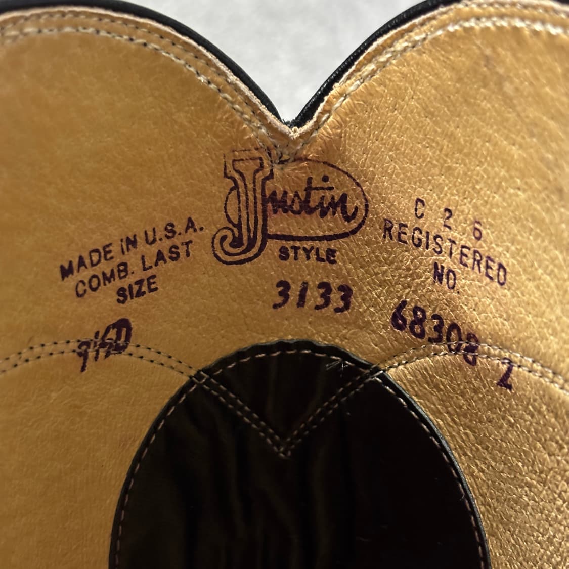 Justin 저스틴 웨스턴 부츠 9.5D (275) 상품이미지10