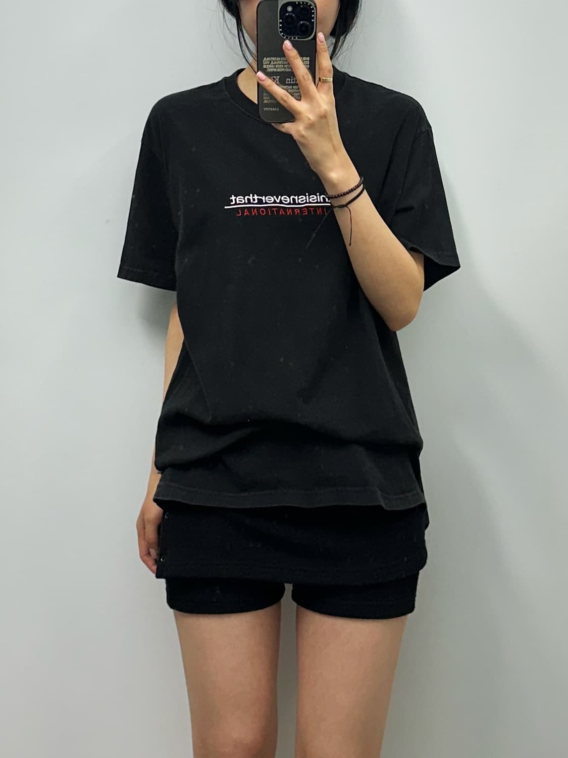 디스이즈네버댓 블랙 반팔 티셔츠  상품이미지1