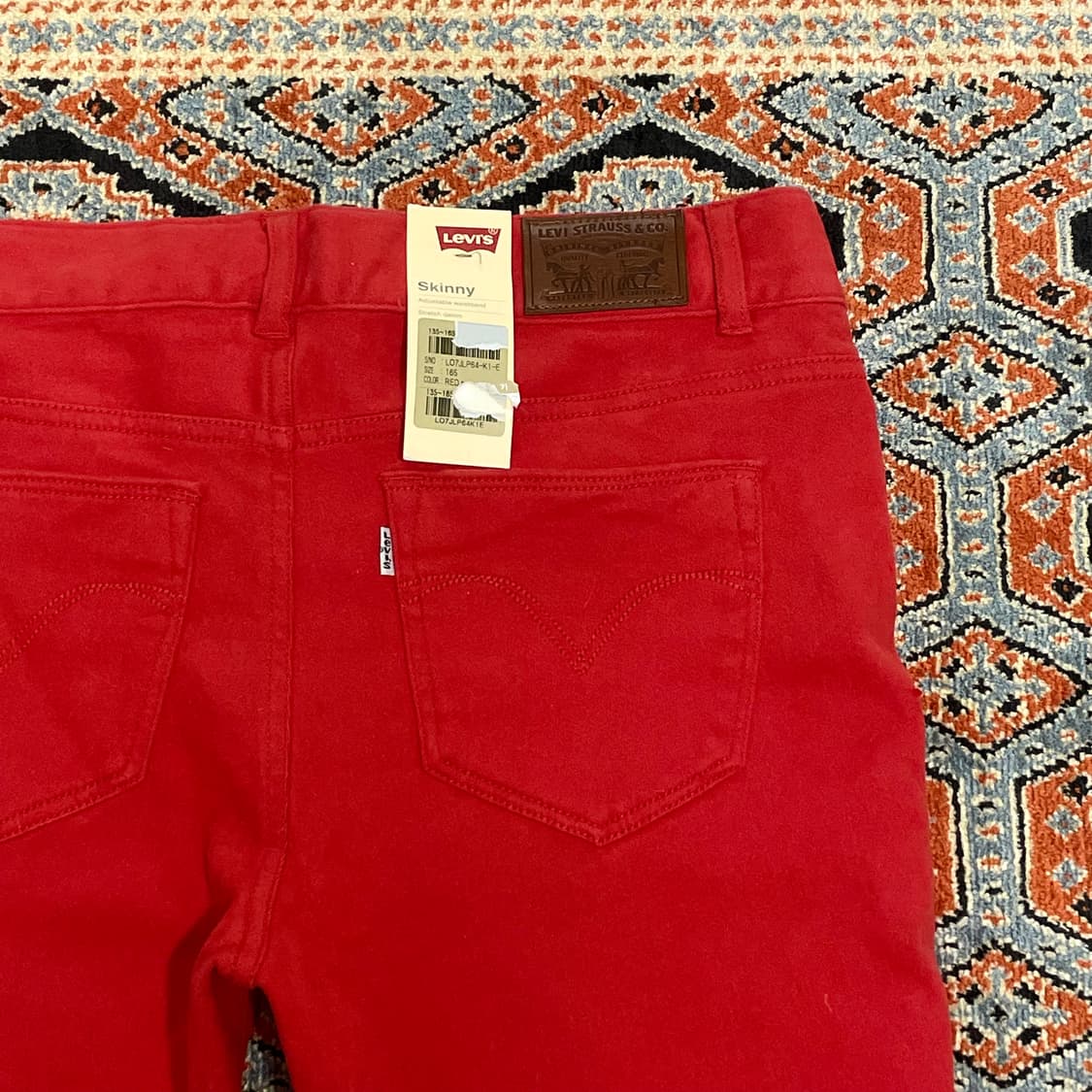 (택있는 새상품)리바이스 레드 스키니진 호칭 165 상품이미지7