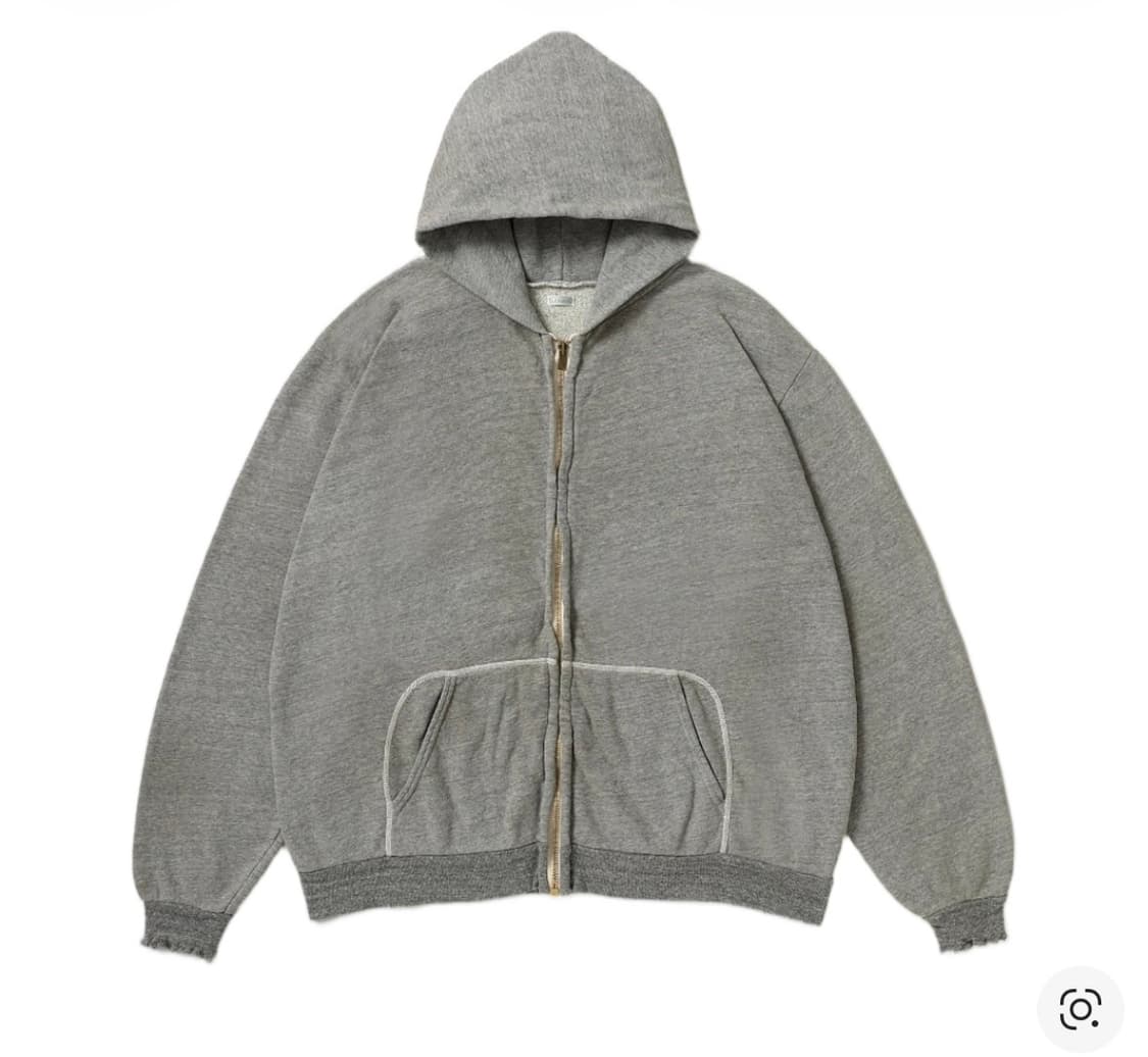 [구매글] [2] 아프레쎄 26SS 빈티지 라이트웨이트 후드집업 그레이 상품이미지1