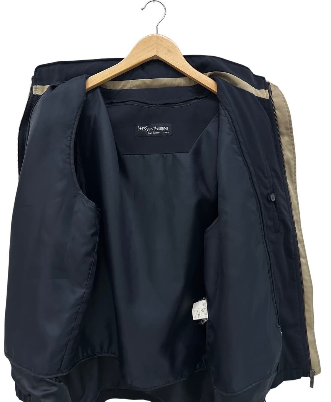 00년대 YSL 생로랑 해링턴자켓 블랙네이비 (L)  상품이미지8