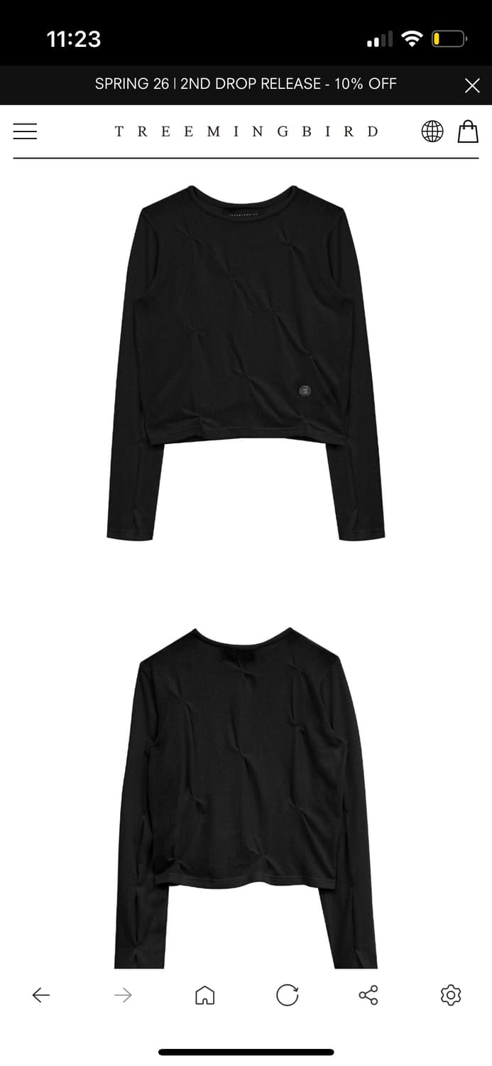 Bar-Tack See-Through Long Sleeve 상품이미지4