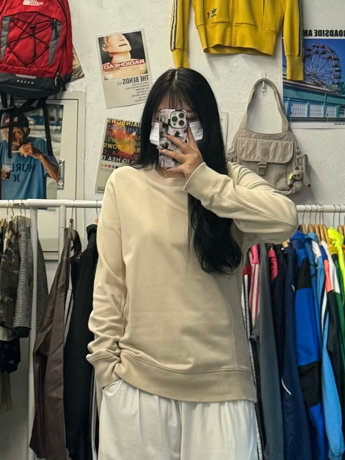 Y-3 아디다스 요지야마모토 백 로고 프린팅 맨투맨 XL 상품이미지1