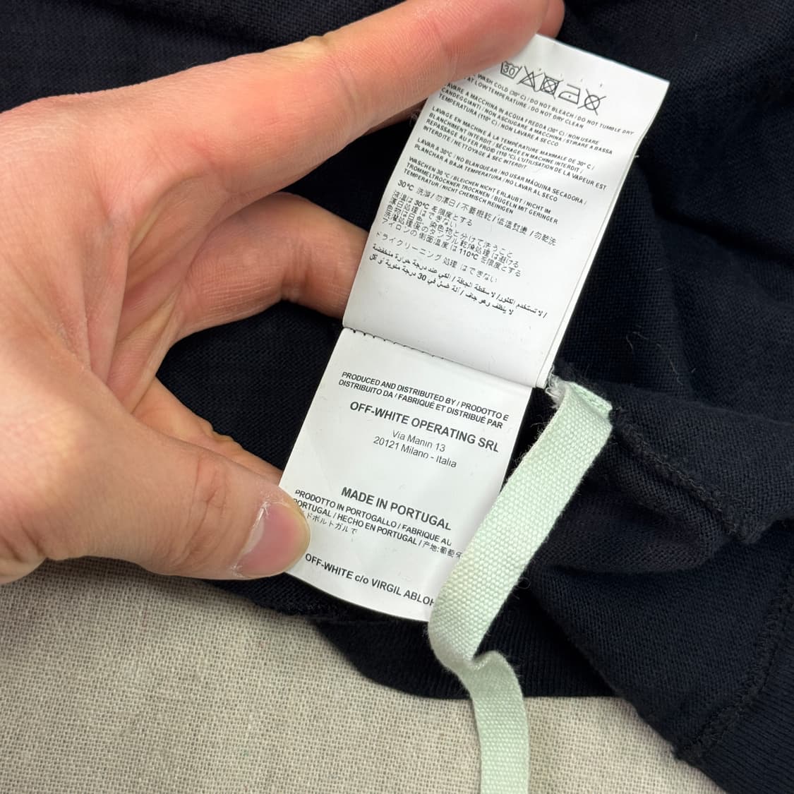 오프화이트 카라바조 롱슬리브 L 상품이미지7