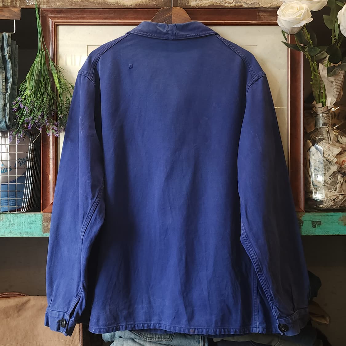 60s 프렌치 워크자켓 프렌치자켓 블루 56 상품이미지3