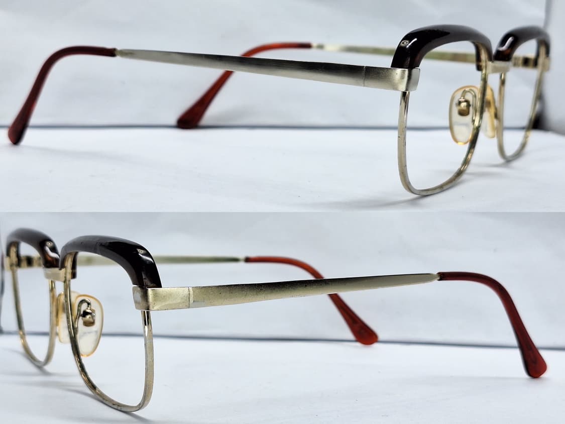 90s 일본 빈티지 FK-82 브로우라인 하금테 안경테 52mm/레트로  상품이미지9