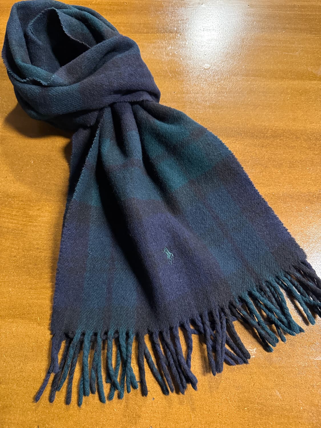 폴로 랄프로렌 1990년대 블랙워치 울 머플러 상품이미지1