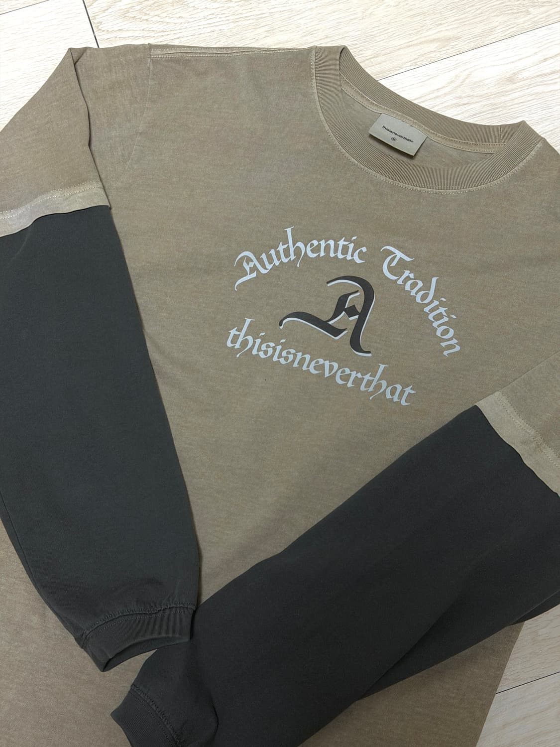 디스이즈네버댓 레이어드 롱슬리브 티 데저트 그레이 M 상품이미지1