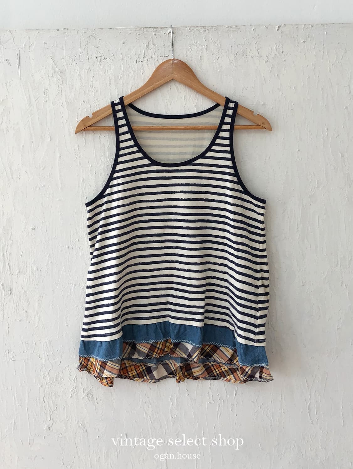 vintage nautical stripe layered top 상품이미지1
