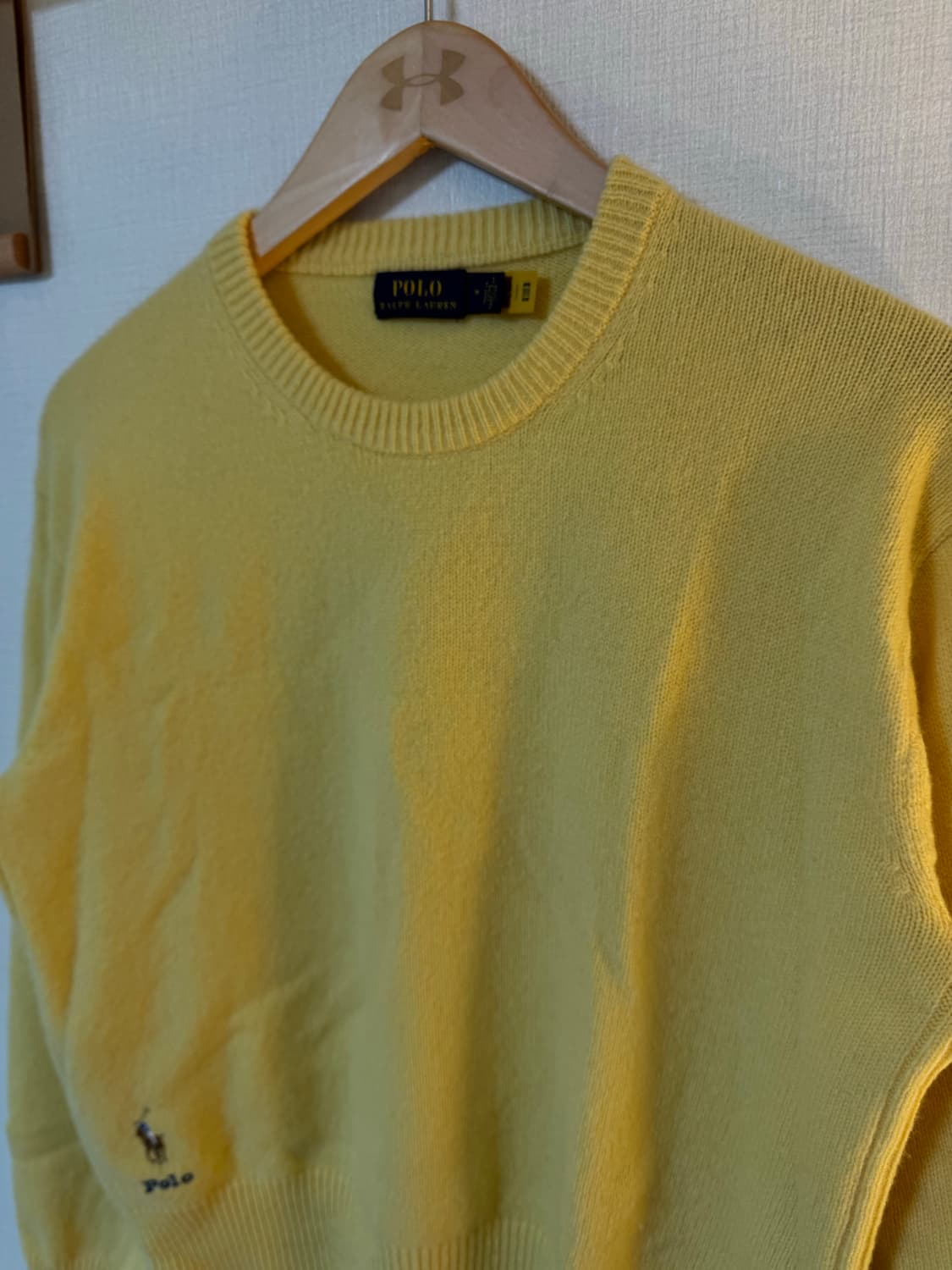 [M]폴로 랄프로렌 포니로고 캐시미어 니트 옐로우 상품이미지3